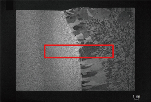 図2　溶接金属の連続撮影および拡大後のイメージ